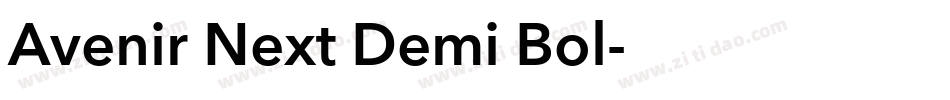 Avenir Next Demi Bol字体转换